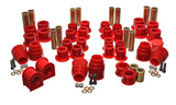 Energy Suspension 4.18120R Hyper-Flex Master Bushing Set for 2000-2004 Ford Excursion 4WD - Red Polyurethane Suspension Components