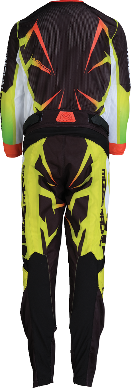 Moose Offroad Youth Agroid Mesh Jersey - Hi-Viz/Black, XL, Fits Most Off-Road Vehicles