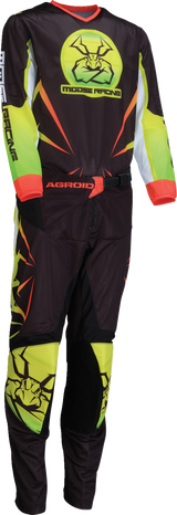 Moose Offroad Youth Agroid Mesh Jersey - Hi-Viz/Black, XL, Fits Most Off-Road Vehicles