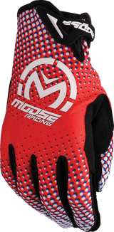 MOOSE OFFROAD SX1™ Gloves - Red/White/Blue - Medium 3330-8061