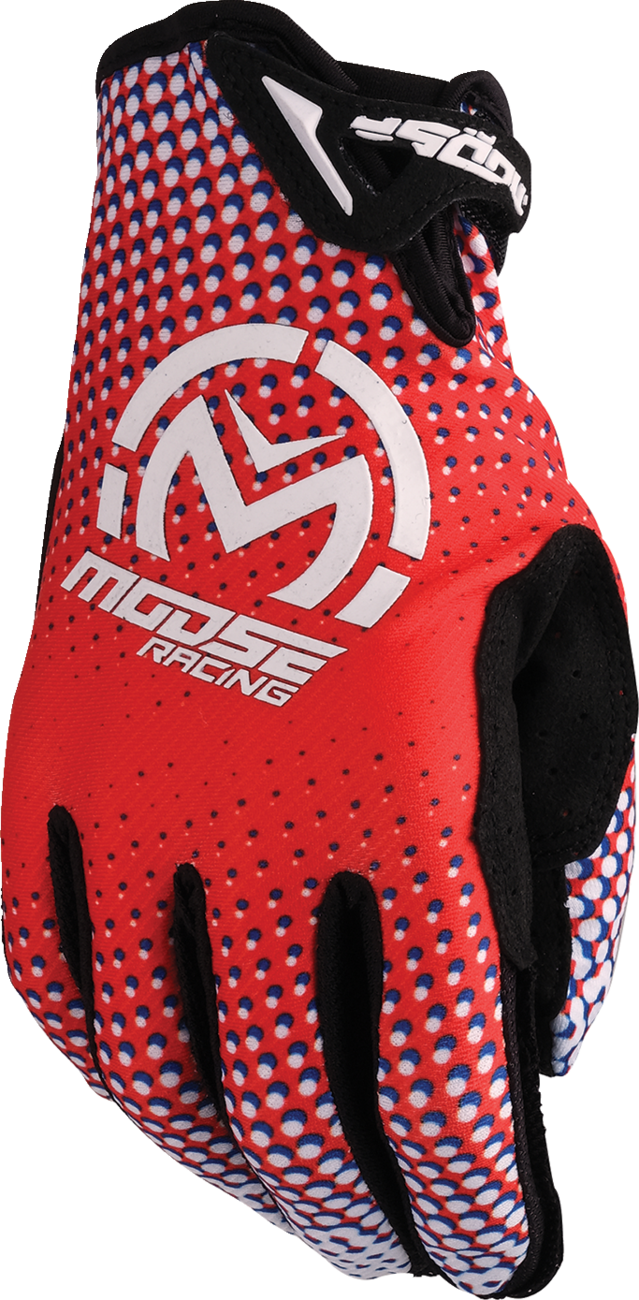 MOOSE OFFROAD SX1™ Gloves - Red/White/Blue - Medium 3330-8061