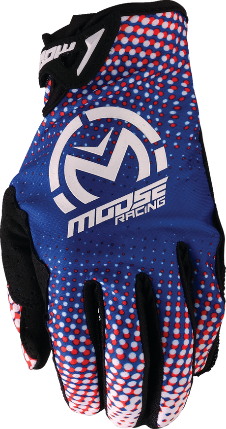 MOOSE OFFROAD SX1™ Gloves - Red/White/Blue - Medium 3330-8061