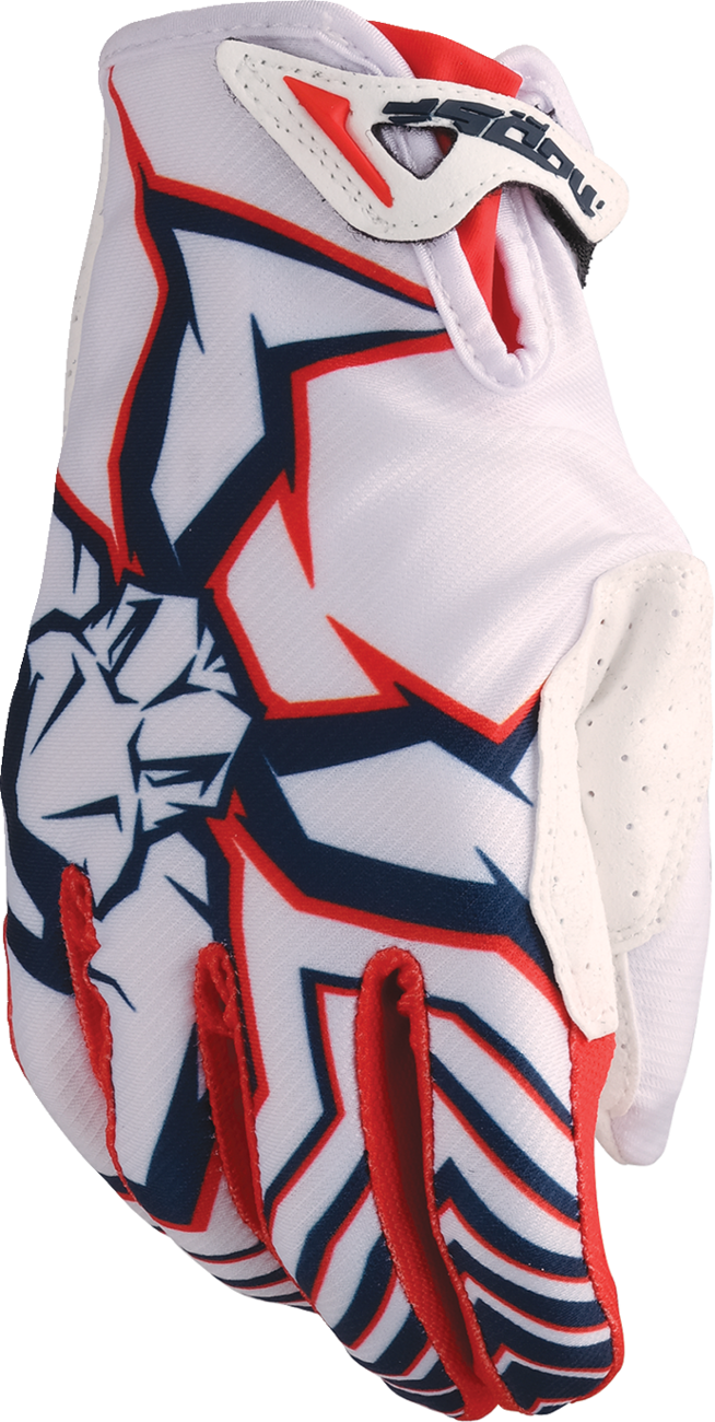MOOSE OFFROAD Agroid™ Pro Gloves - Red/White/Blue - 3XL 3330-8090