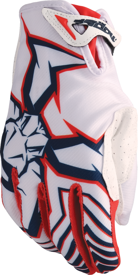 MOOSE OFFROAD Agroid™ Pro Gloves - Red/White/Blue - 3XL 3330-8090