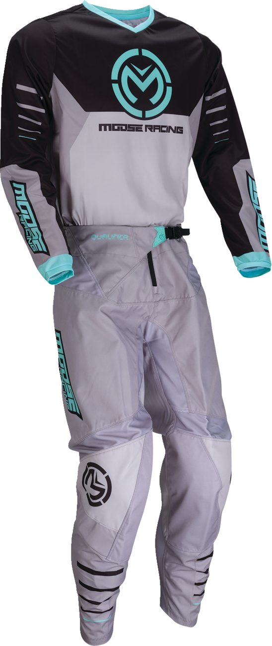 MOOSE OFFROAD Qualifier® Pants - Gray/Teal - US 50 2901-11833