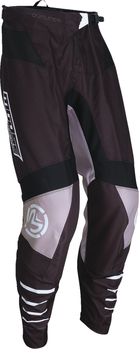 Moose Offroad Qualifier® Pants - Black/White for UTVs and Off-Road Vehicles, US 34 - Part 2901-11736