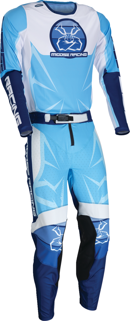 MOOSE OFFROAD Agroid Pants - Blue/White - US 30 Slim 2901-11743