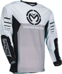 MOOSE OFFROAD Qualifier® Jersey Black/White 5XL - Durable Polyester, Performance Cuffs, Pro-Rider Tested for Off-Road Vehicles