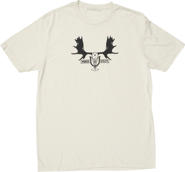 Moose Offroad MUD Euro T-Shirt - Natural/Black - Large | Fits Jeep Wrangler, Ford F-150, Chevrolet Silverado, RAM 1500, Toyota Tacoma