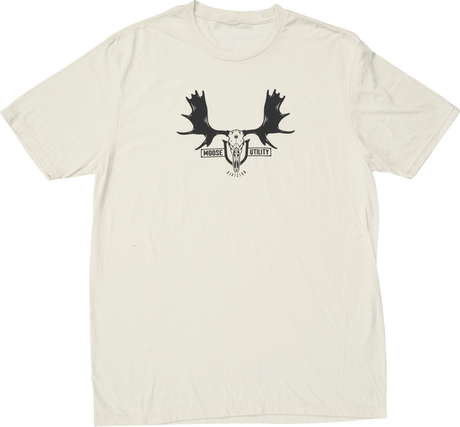 Moose Offroad MUD Euro T-Shirt - Natural/Black, 2XL – Comfortable Cotton-Polyester Blend, Made in USA