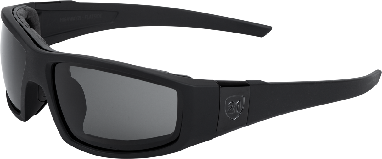Highway 21 Flatside Hybrid Goggle Black for Motorcycle Riders with Impact-Resistant Frame and Polarized Lenses
