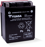 Yuasa YTX14AHL-BS High Performance AGM 12-Volt Battery w/Bottle