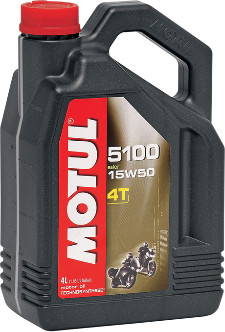 MOTUL 5100 4T Synthetic Blend Oil - 15W-50 - 4L 104083