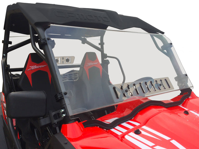 SPIKE Full Windshield Single Vent for CF Moto Z Force - 2013-2017 Models with Adjustable Venting