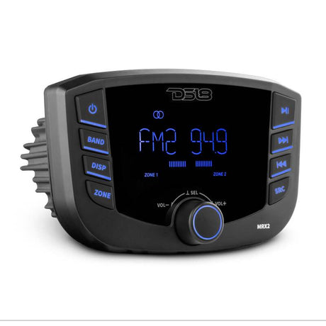 DS18 MRX2 3-Inch LCD Screen Powersports Headunit with Bluetooth & RDS – Fits Compatible Vehicles