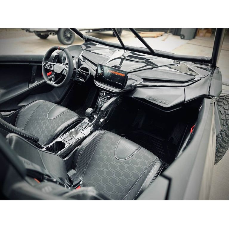 Can Am Maverick R Carbon Fiber Front Center Console | FourWerx