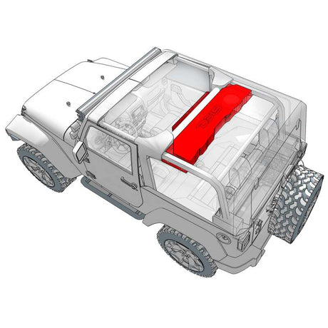 DS18 JK-SBAR/BK.HT Soundbar System for Jeep JK/JKU 2007-2018 Fits 4x8 Inch Speakers - Black