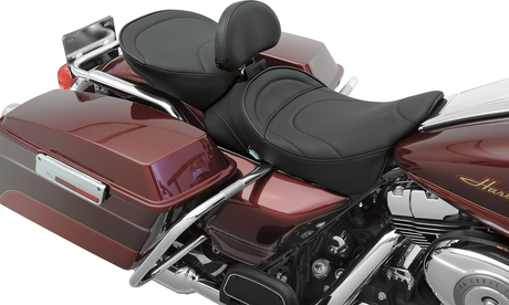 Drag Specialties Seats Pillion Seat - Mild Stitched Wide Fit for Harley-Davidson FL Models 1999-2022 - Part 0801-0467