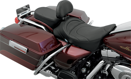 DRAG SPECIALTIES SEATS Pillion Seat - Mild Stitched - Narrow for Harley FL Models 1999-2022 | Part #0801-0469