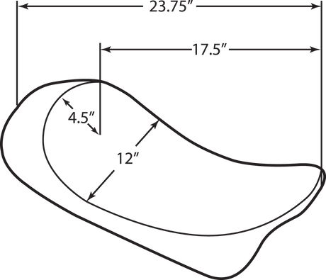 Drag Specialties Seats Low Solo Seat for Harley FLHR 1997-2007 with EZ-On Mount System