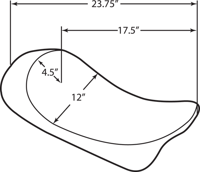 Drag Specialties Seats Low Solo Seat for Harley FLHR 1997-2007 with EZ-On Mount System