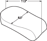 Drag Specialties Seats Rear Solo Seat for Harley FX/S FLS '11-'17 - Wide Smooth Design, Part #0802-0788