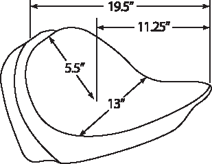 DRAG SPECIALTIES SEATS Solo Seat with Backrest for Harley-Davidson FLST (2000-2017) - 0802-0806