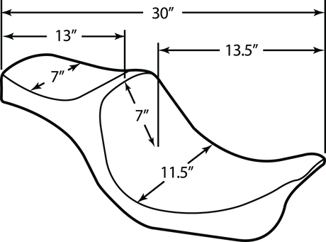 Drag Specialties Seats Predator III Seat with Double Diamond Silver Stitching for Harley FXD/FLD 2006-2017 – Fits Drag and Most Harley-Davidson Sissy Bars