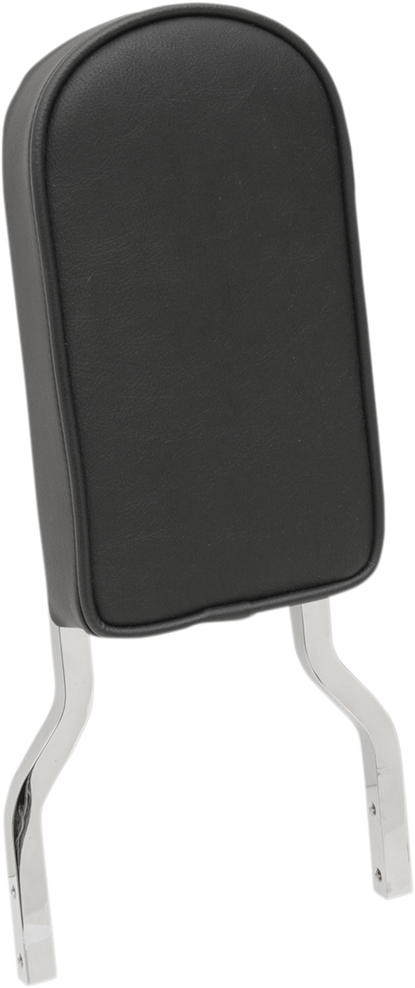 Drag Specialties Seats Tall Square Sissy Bar Pad with Piping - Black | Fits Harley-Davidson and More, Part 0822-0296