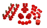 Energy Suspension Hyper-Flex Master Bushing Set for 1991-2000 Saturn S Series (Coupe, Sedan, Wagon) - Red