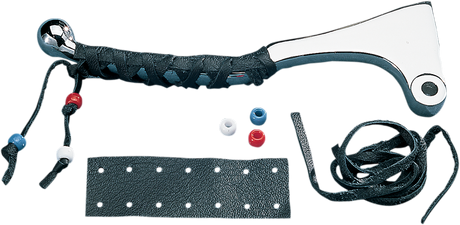 DRAG SPECIALTIES SEATS Leather Lever Covers for Cruiser-Style Clutch and Brake Levers - Fits Standard Levers