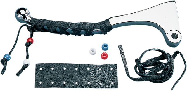 DRAG SPECIALTIES SEATS Leather Lever Covers for Cruiser-Style Clutch and Brake Levers - Fits Standard Levers