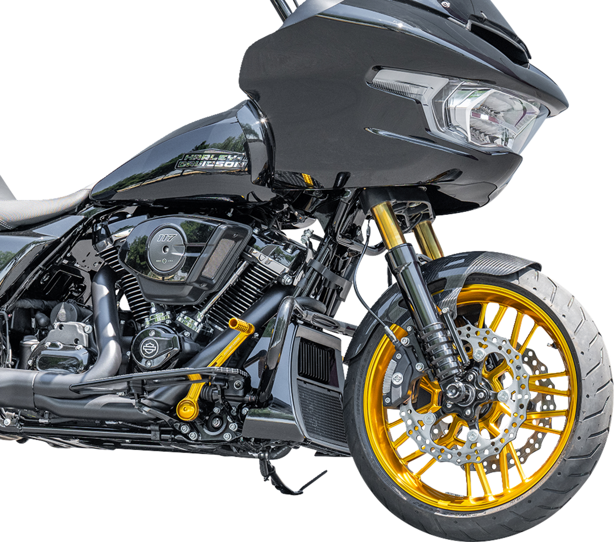 ARLEN NESS Front Fender - Cafe - 19" - Carbon Fiber - FLT '24-'25 210-017