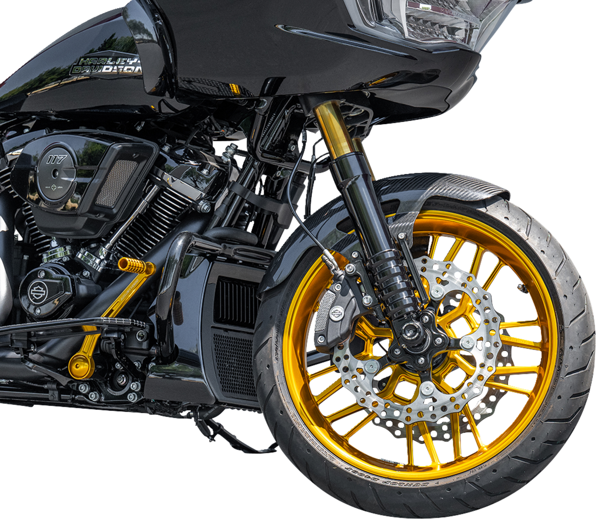 ARLEN NESS Front Fender - Cafe - 19" - Carbon Fiber - FLT '24-'25 210-017