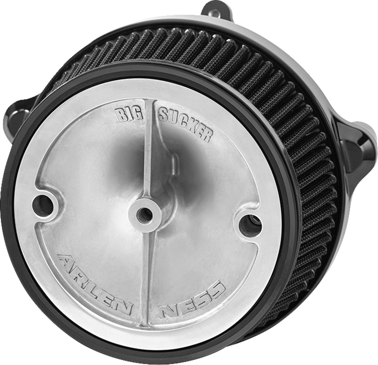ARLEN NESS Big Sucker™ Stage 1 Air Cleaner Kit with Cover - Beveled - Black 600-305