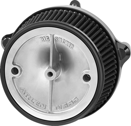 ARLEN NESS Big Sucker™ Stage 1 Air Cleaner Kit with Cover - Beveled - Black 600-305