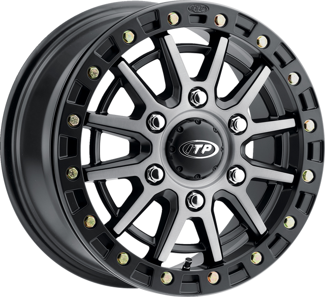 ITP Wheel - SD10 Beadlock - Front/Rear - Brushed Gray w/Black - 15x7 - 6/5.5 - 78.9 mm 1522771720B