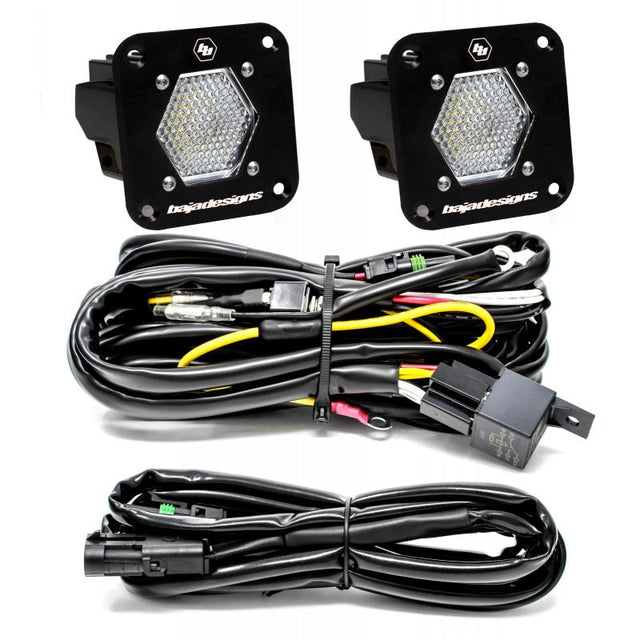 Baja Designs S1 Work/Scene LED Light Backup Kit with Mounting Brackets – Part Number 387809