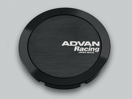 Advan Full Flat 63mm Black Centercap for 16-22 Toyota Tacoma and Honda Ridgeline