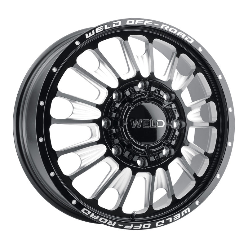 Weld Off-Road W121 20x8.25 Scorch Gloss Black Alloy Wheel for Front 8x200 Bolt Pattern