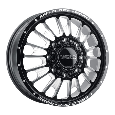 Weld Off-Road W121 20x8.25 Scorch Gloss Black Alloy Wheel for Front 8x200 Bolt Pattern