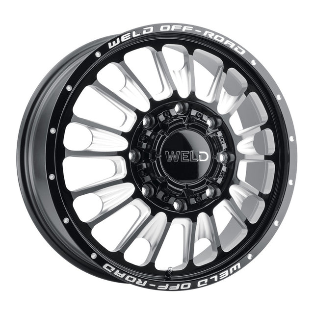 Weld Off-Road W121 20x8.25 Scorch Gloss Black Alloy Wheel for Front 8x200 Bolt Pattern