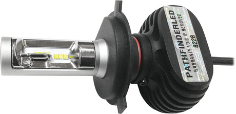 Pathfinder Rugged Fanless LED H4 Bulb 4000 Lumens - Fits V-Rod and Touring Models with H11 and Dual Headlight Systems