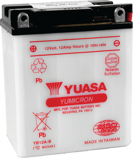 Yuasa YB12A-B Yumicron 12-Volt Battery