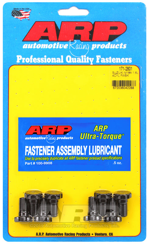 ARP Suzuki 1.6L M16A 4-Cylinder Flywheel Bolt Kit - Part Number 171-2801