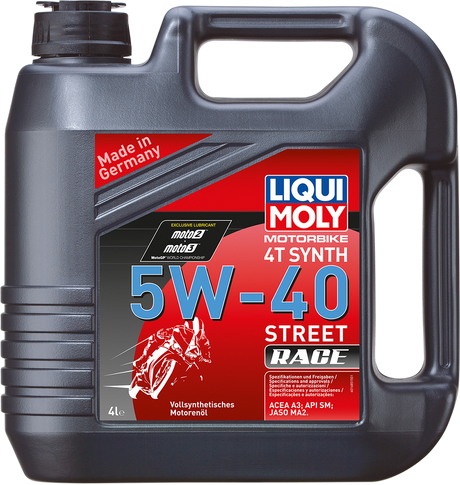 LIQUI MOLY Street Race Synthetic 4T Oil - 5W-40 - 60L 2593