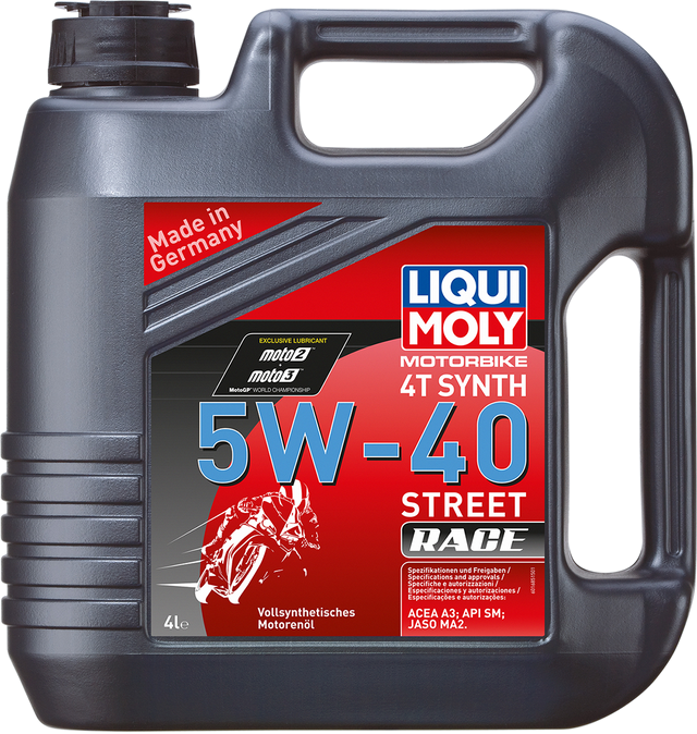 LIQUI MOLY Street Race Synthetic 4T Oil - 5W-40 - 60L 2593