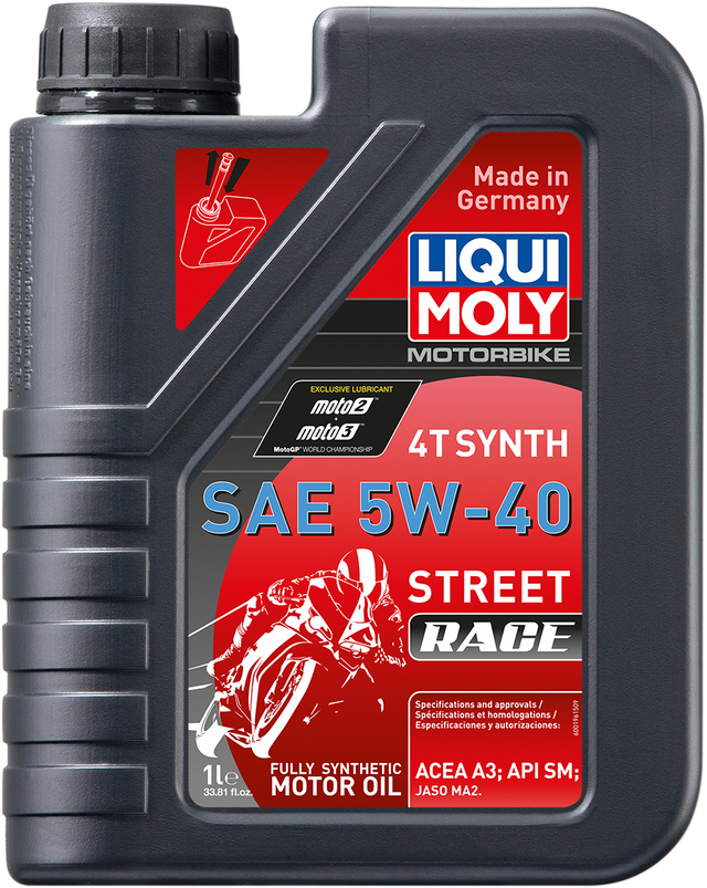 LIQUI MOLY Street Race Synthetic 4T Oil - 5W-40 - 1L 20074