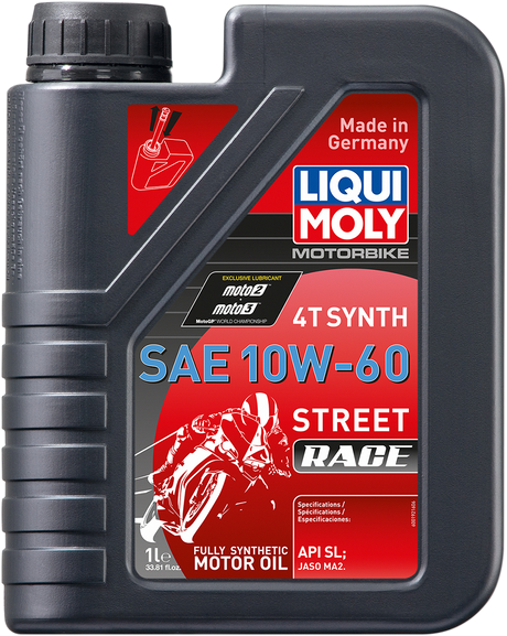 LIQUI MOLY Street Race Synthetic 4T Oil - 10W-60 - 1L 20070