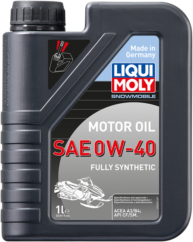 LIQUI MOLY Snowmobile Synthetic Oil - 0W-40 - 1 Liter 20148